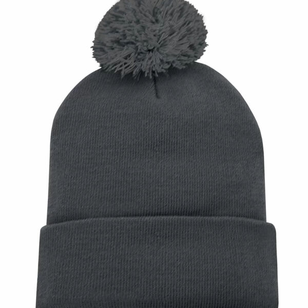 ATC  STRIPED CUFF POM POM TOQUE Thumbnail